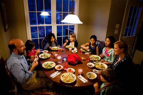 Step Family Dinner .